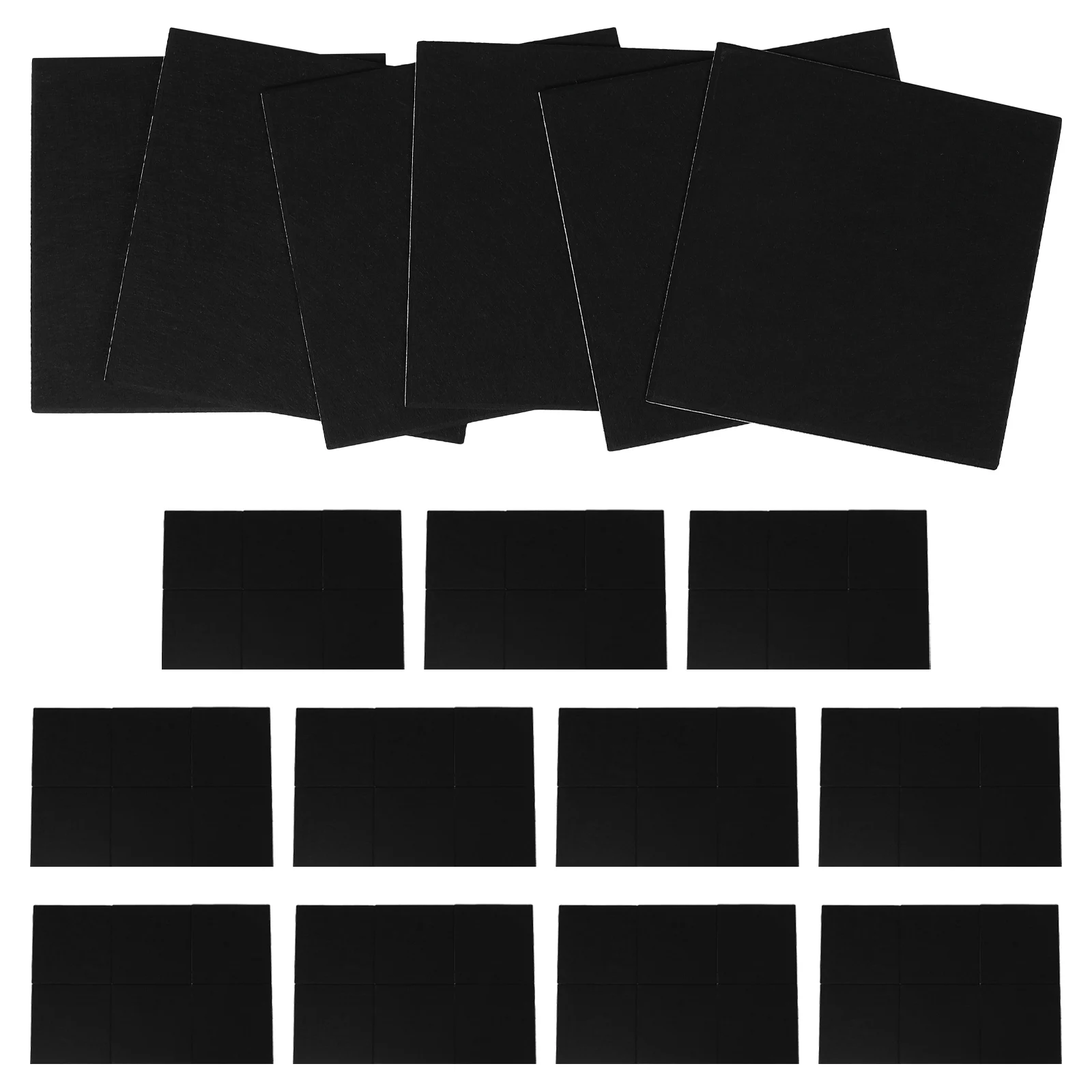 72Pcs Noise Reduction Acoustic Panels Lightweight Polyester Fiber Wall Tiles Self Adhesive Sound Absorbing Boards for Studio