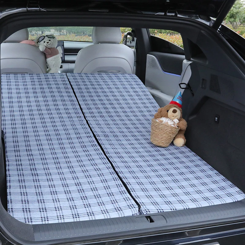 Car Travel Bed Mattress Non Inflatable Sponge Mat For SUV Xiaopeng G6 Zeekr X7 185x120x5cm Grey