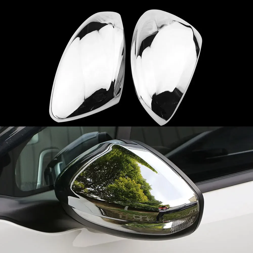 2Pcs Car Rear View Mirror Protection Cover Trim for Peugeot 2008 2016 - 2019 Side Mirror Covers Accessories