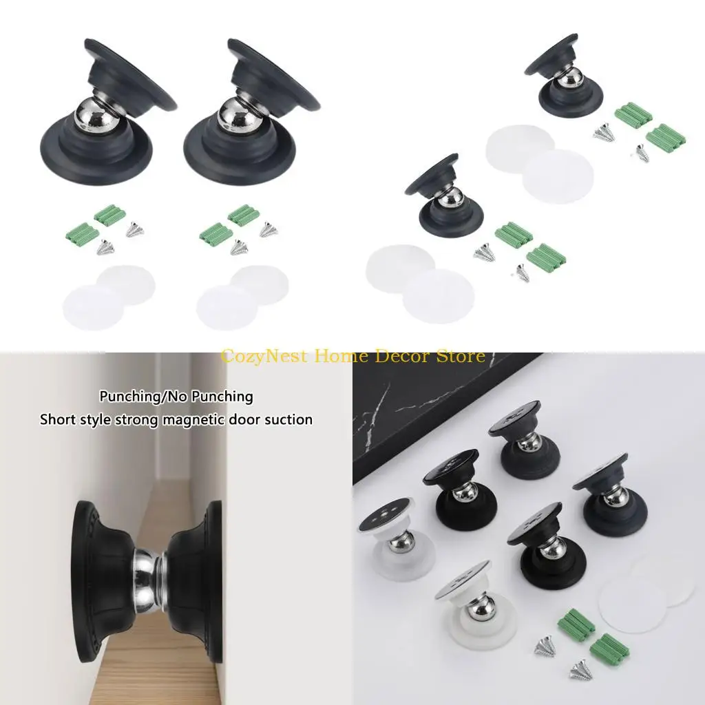 92MF Narrow Door Stop Set with Contact Low Height for Tight Indoor Areas