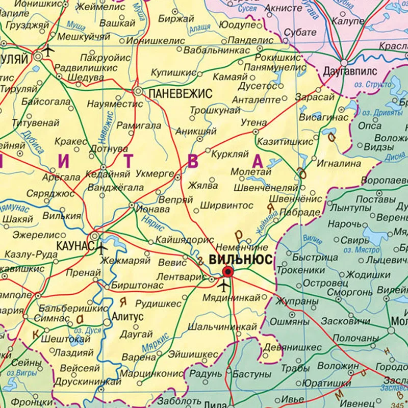 1x30x42cm obraz na płótnie Mapa dystrybucji języka rosyjskiego morza bałtycznego stwierdza szkolną klasę ściana biurowa dekoracji