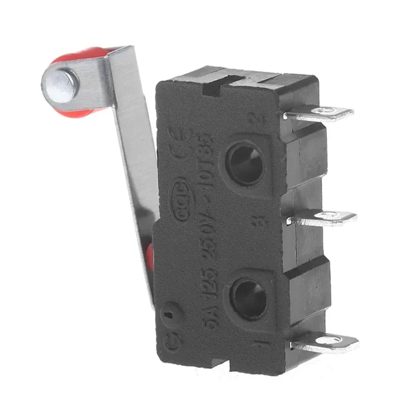 10Pcs 3 Pin Tact KW11-3Z Momentary Hinge Roller Lever Microswitch 250V 5A