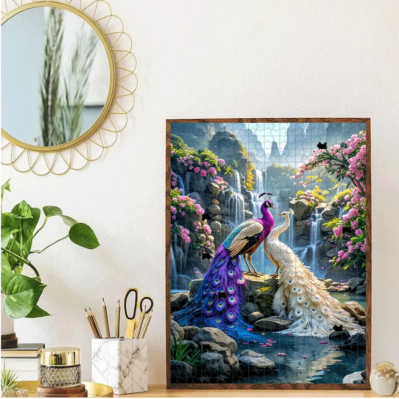 500 stuks/1000 stuks volwassen legpuzzels geschikt voor - uitdagende hersenen met draagbare stukjes, elegant doe-het-zelf decor en complex