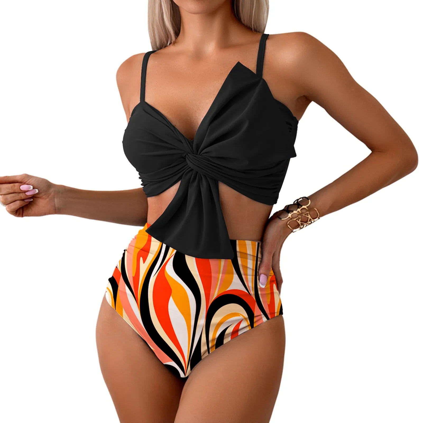 

Женский комплект бикини, сексуальный купальник с бантом, бандажный стиль, Бразильские Купальники, ультратонкий женский Комплект эротического белья, бикини