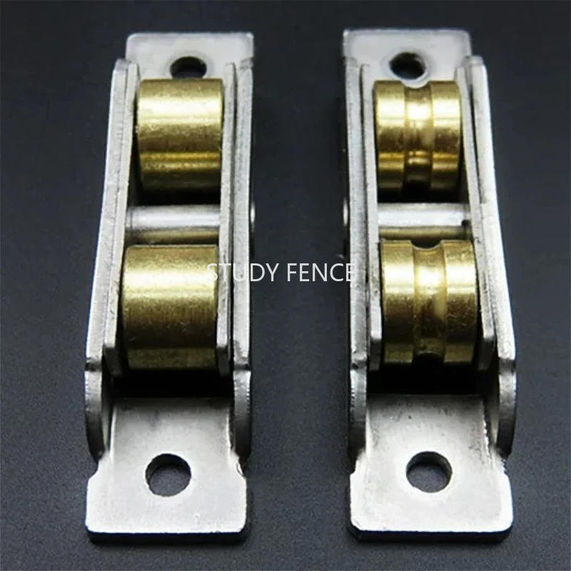 

2/4PCS Stainless Steel Metal Pulley Balcony Sliding Door Roller Window Track Pulley Household Hardware Accessories with Screws