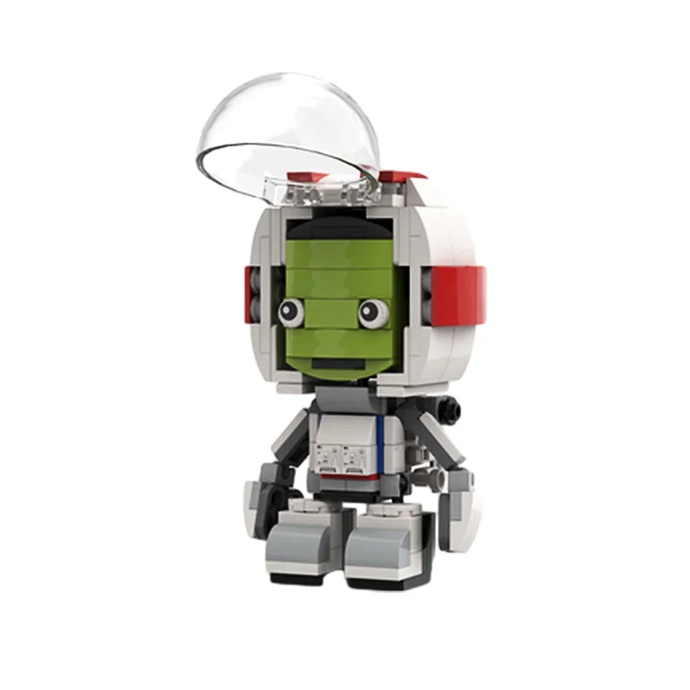 MOC Green Humanoid Aliens Kerbals Space Programs Building Blocks Astronauts Explore Planets And Space Brick Toys Children Gift
