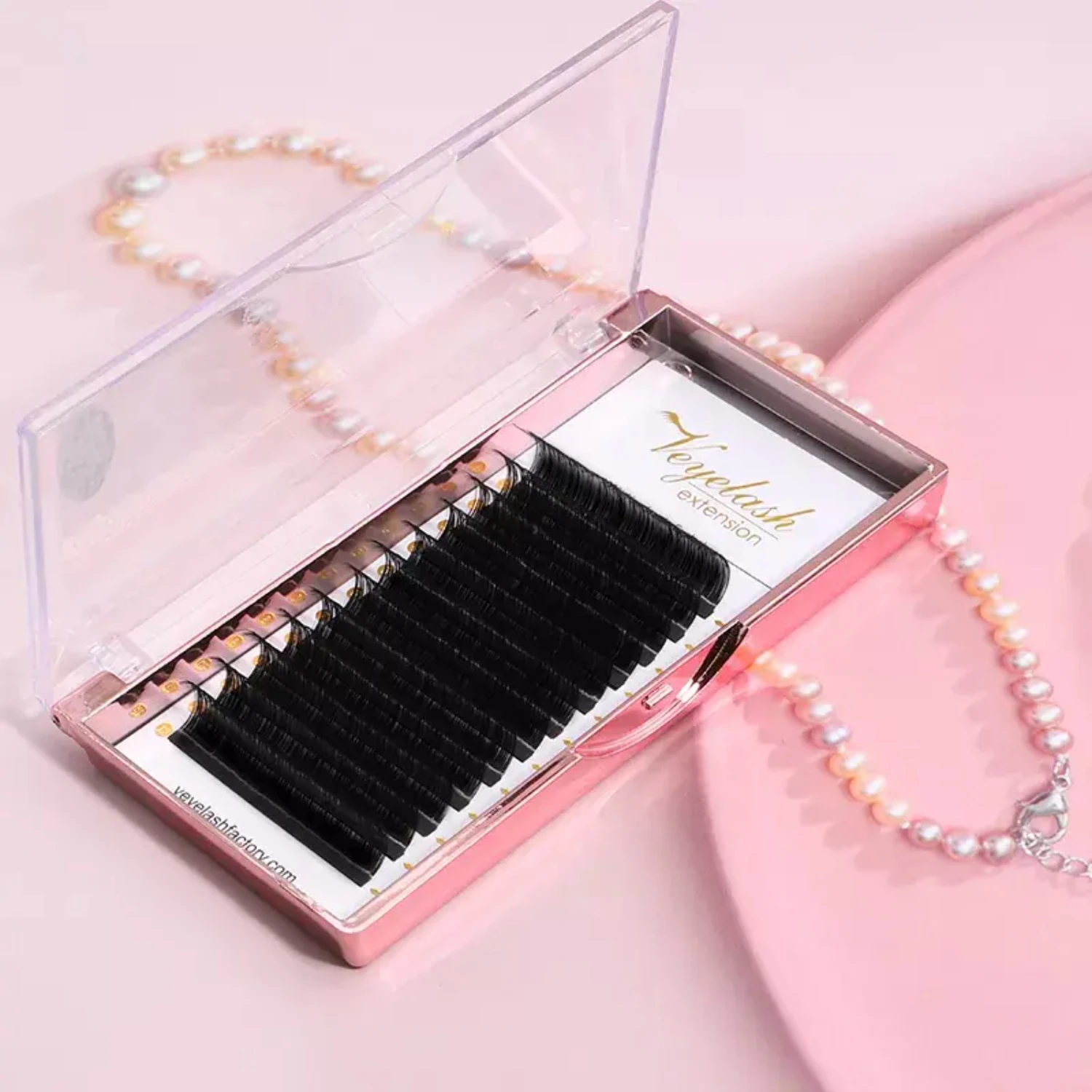 Enhance Your Eyes with Stunning Silky Korean PBT Volume Lashes - Choose from 8-16mm Lengths for Perfectly Natural Eyelash Extens