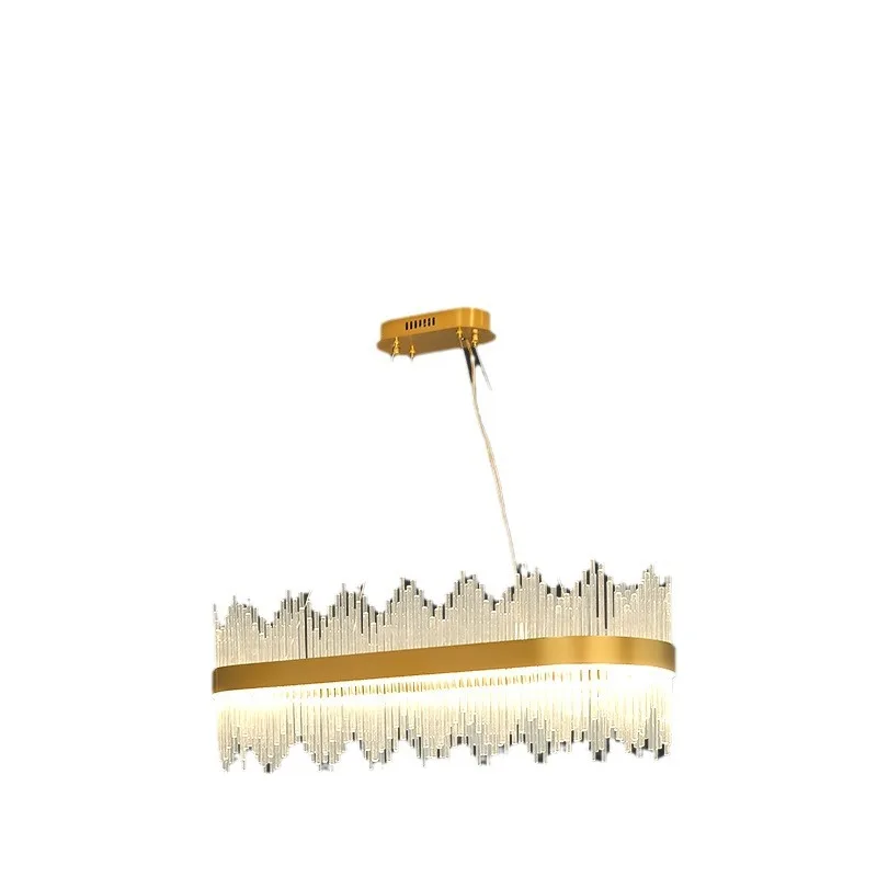 

Premium sense, comfortable post-modern living room office light luxury crystal, Nordic glass chandelier