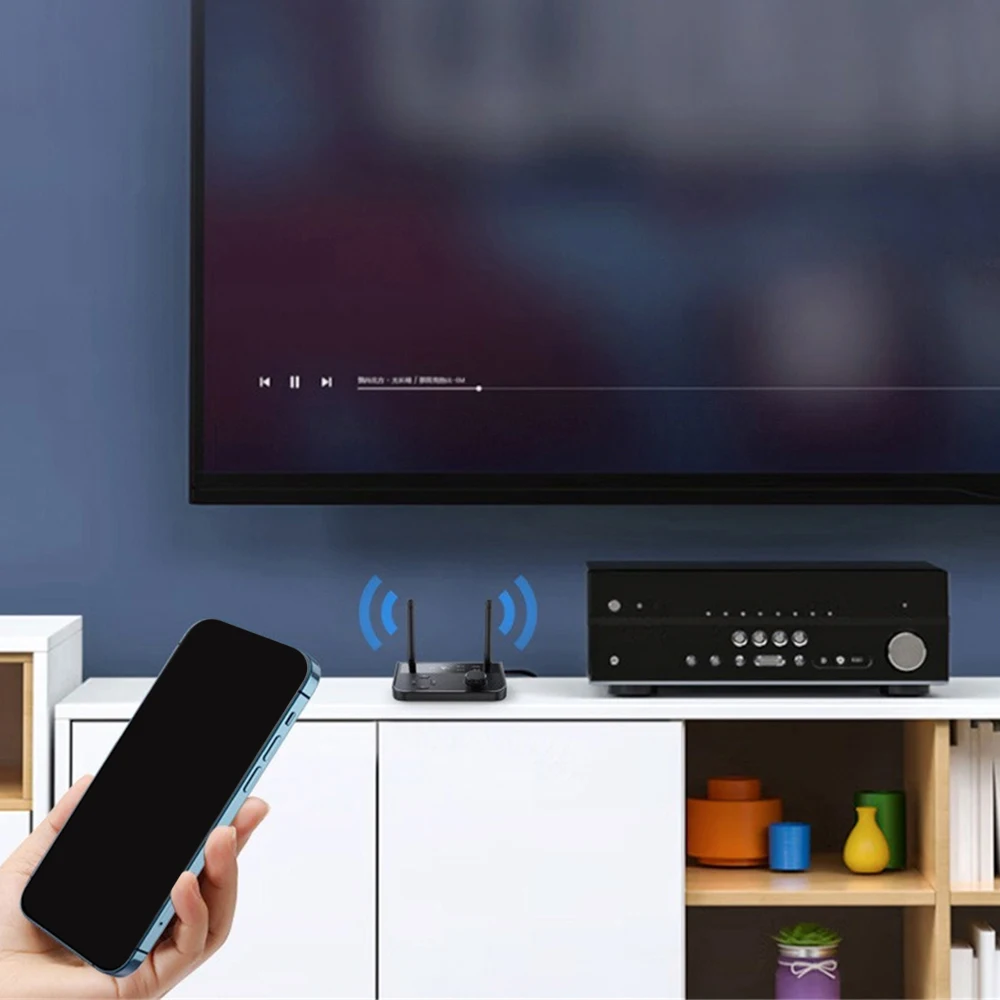 Receptor de música inalámbrico, adaptador de calidad de sonido 3d General, fibra 5,3, 5,3