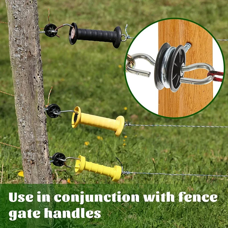 10Pcs Electric Fence Gate Handle Anchor Electric Fence Insulators Fence Wire Insulators For Electric Fence Wood Post