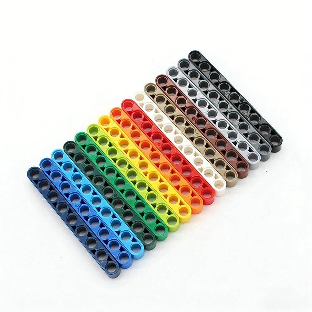 

30pcs/lot Technical Liftarm 1x5 Thick Non-Toxic Plastic Building Blocks Bricks Models 32316 MOC Mini Crane Parts Technical Beam