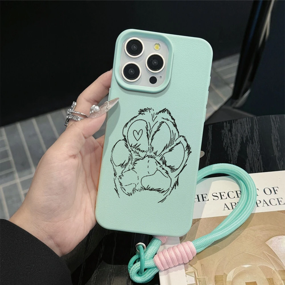 Amiable Dog Paw Beans INS Hand - Phone Cases With Straps 评论和价格