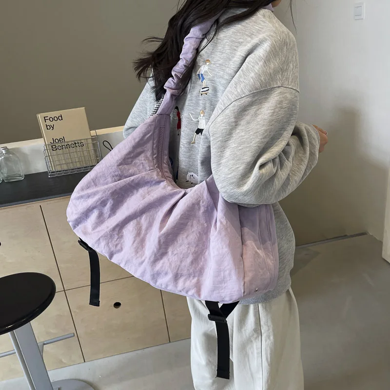 بلون سعة كبيرة حقيبة سفر المحمولة الرباط حقيبة كتف متعددة الوظائف الرياضة حقيبة اللياقة 2025 حقيبة قماش جديدة