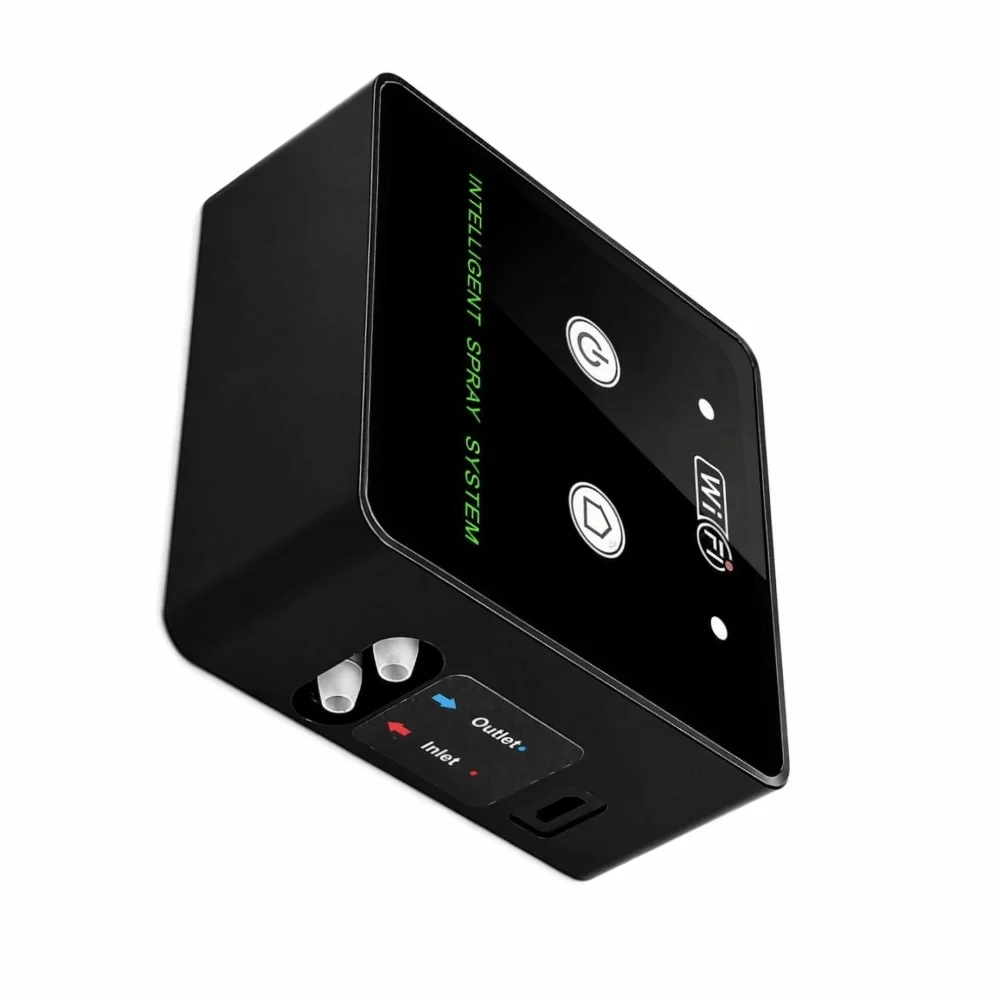 WiFi Control Terrarium Fogging System Timed Black Reptile Humidifier 360 Degree Rotatable Nozzle Plastic