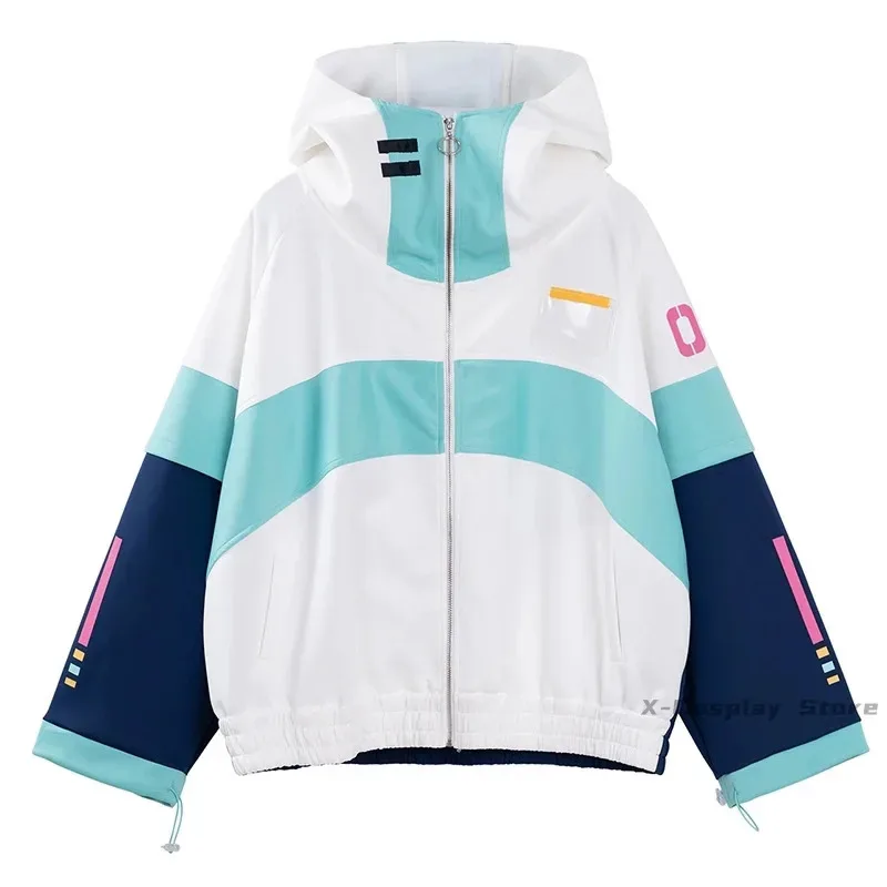 2025 22 XT8 أنيمي معطف للرجال Mikuu تأثيري سترة واقية سترة جاكت مزود بغطاء للرأس النساء الملابس زي ملابس خارجية غير رسمية سستة الرياضة