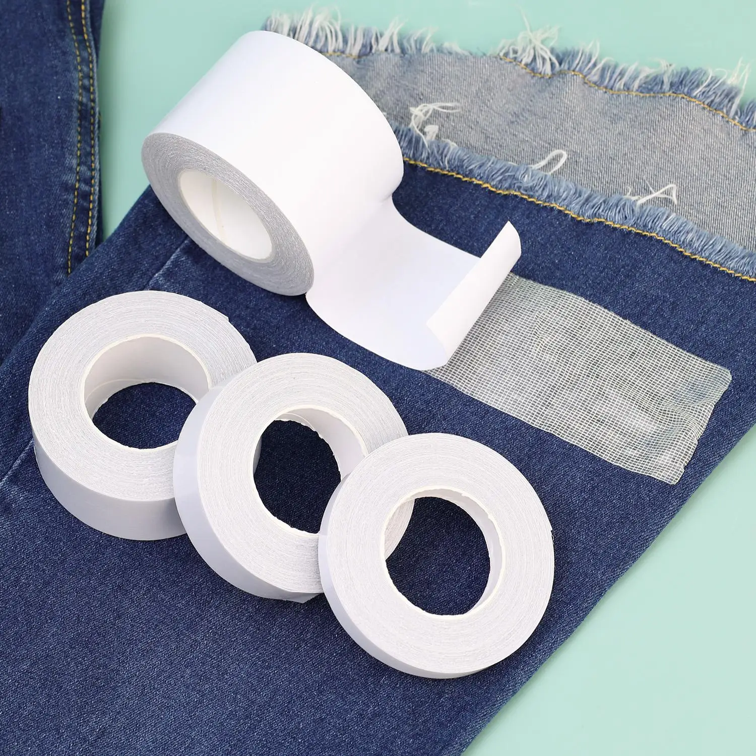 9M Self-Adhesive Pants Hem Tape Edge Shorten Paste Tape Iron on Pant DIY Clothes Length Shorten Household Sewing Accessories