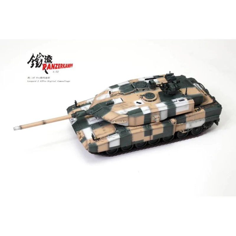 1:72 Scale Resin German Army Leopard 2A7 PRO Tank Model 75017G Militarized Combat Track Type Classic Adult Gift Souvenir Display