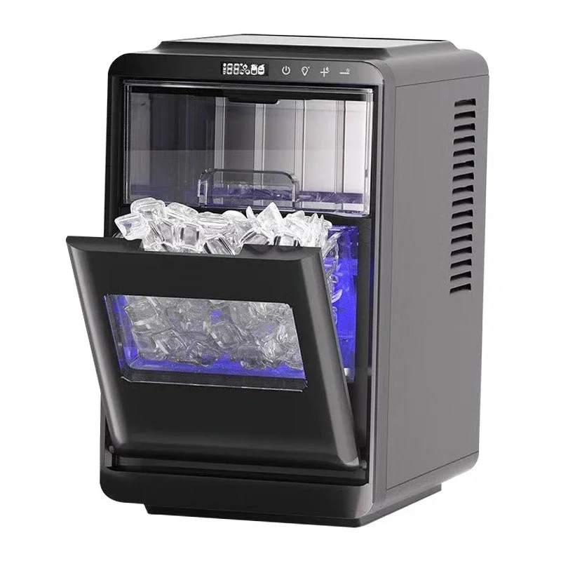 Household and commercial party coffee milk tea shop 18KG automatic ice making machine