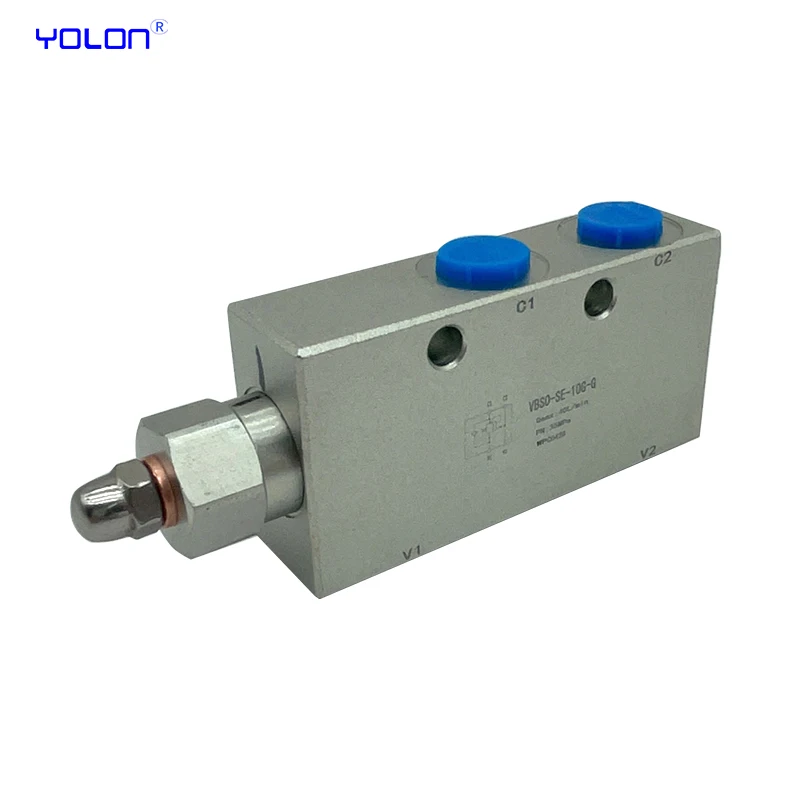 Válvula de equilíbrio bidirecional hidráulica Cilindro hidráulico Bloqueio Guindaste Válvula de equilíbrio Cilindro VBCD-DE/DEA/FL-G1/4 G3/8