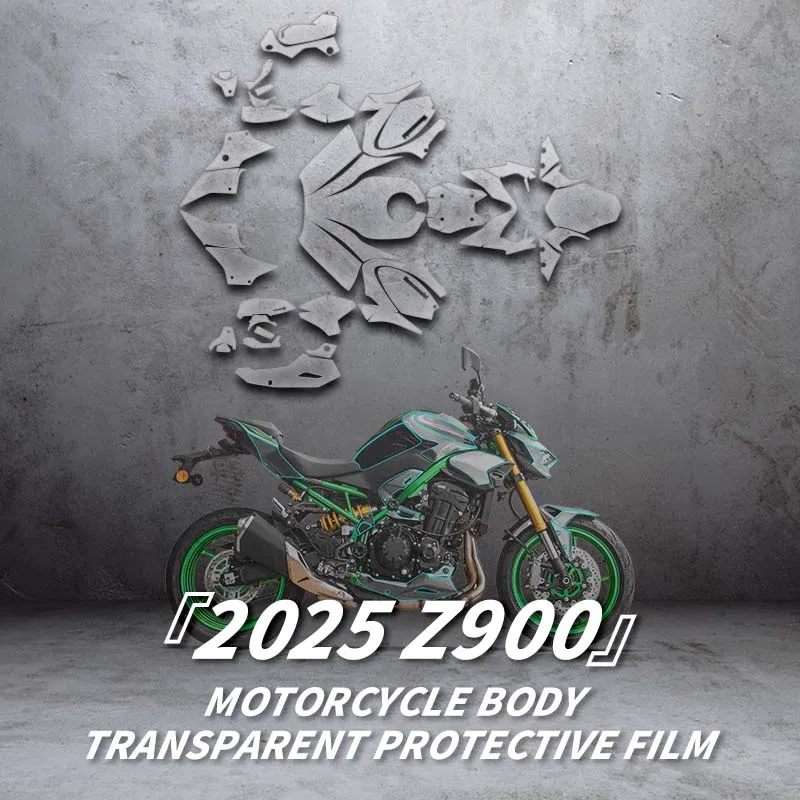 

Для KAWASAKI Z900 2025 мотоцикла, прозрачная защитная пленка для всего тела, комплекты велосипедных аксессуаров, защитные наклейки, наклейки