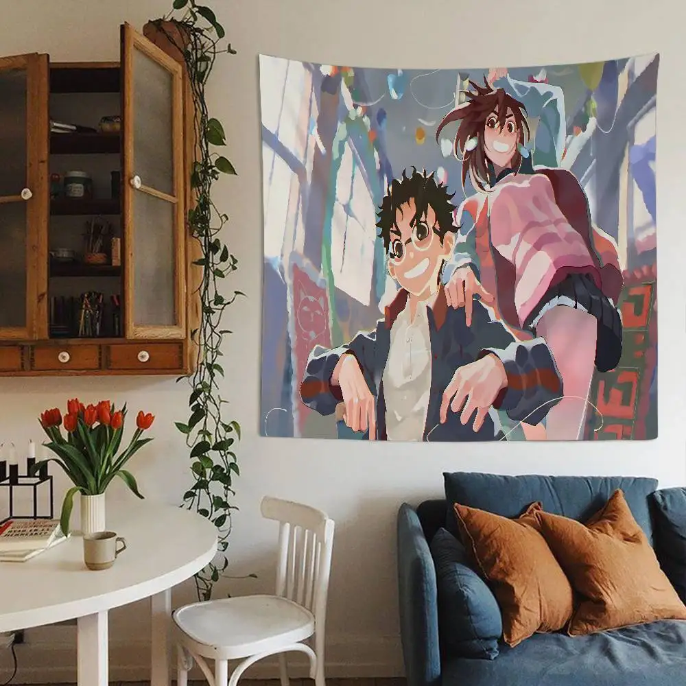Anime D-DandadanS Cartoon Tapestry Wall Hanging Decoration Household Home Decor