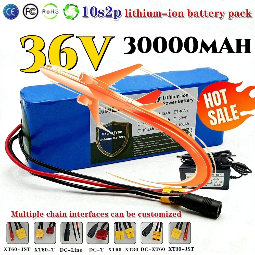 📦10S2P 36V 30000mAh 36v Electric Scooter Battery Lithium Electric Scooter 500W Electric Scooter Battery 36v 10s2p Battery📦