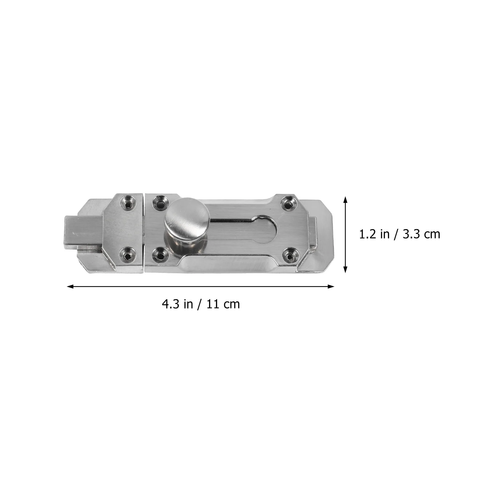 

2Pcs Zinc Alloy Sliding Door Bolt Lock Barrel Latch Safety Lock Durable Anti Rust Security Door Latch Locks for Home