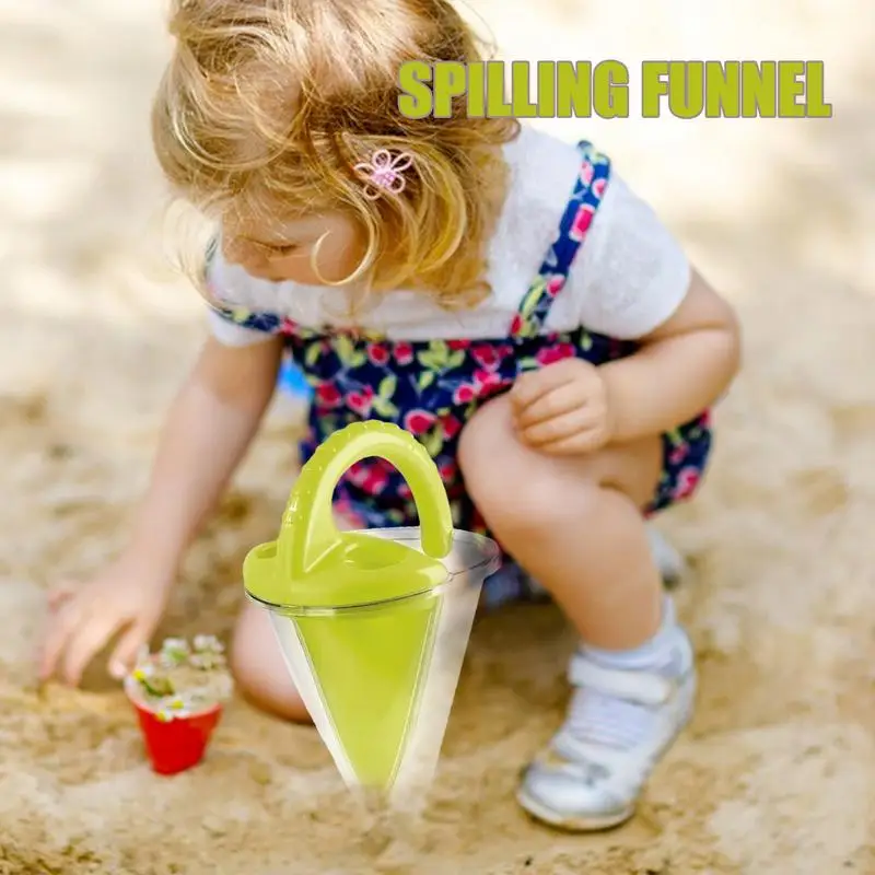 Criativo Spilling Funil Sand Castle Building Toy, filtro de areia engraçado, kit de escavação, brinquedos ao ar livre para crianças