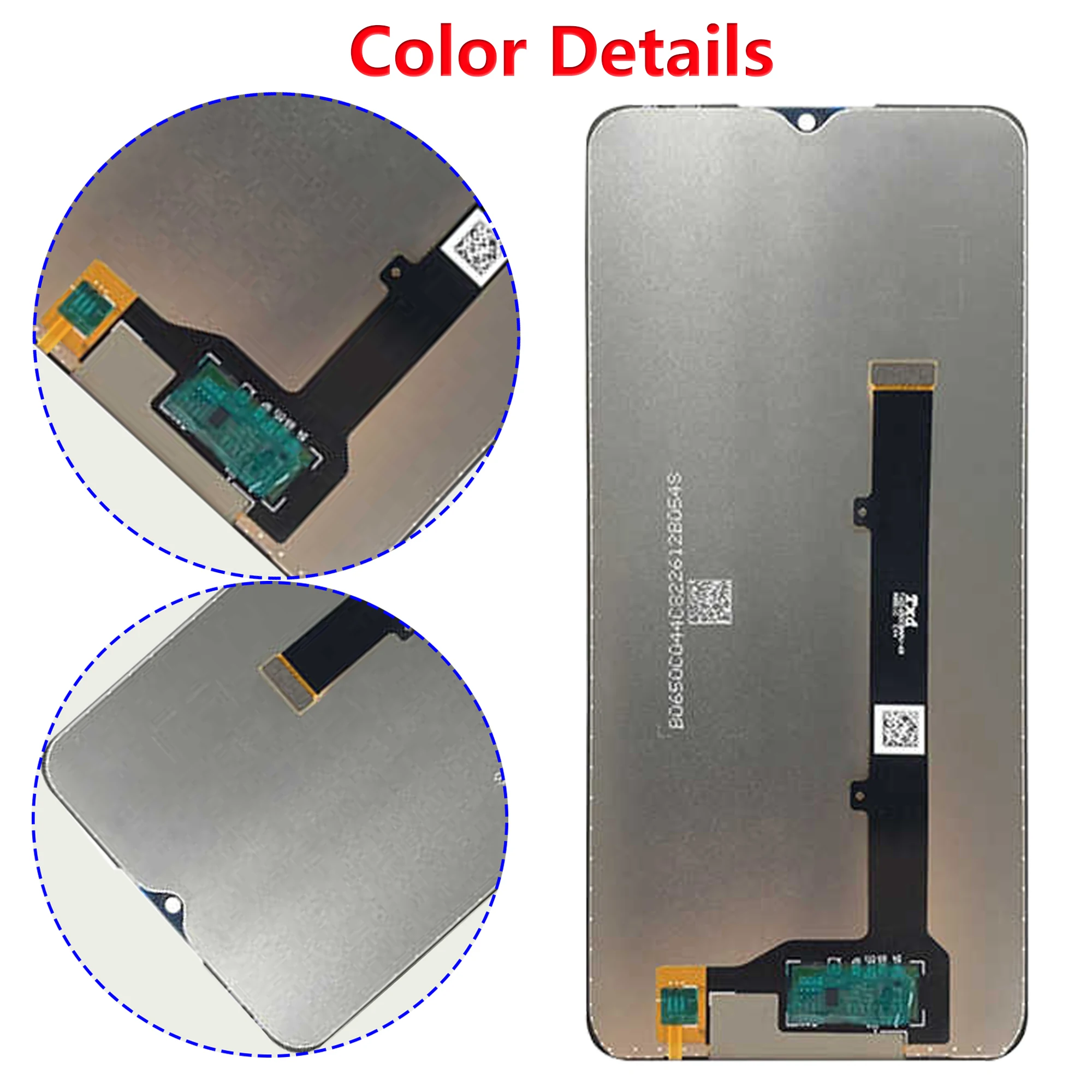 Original Pantalla Touch Screen For ZTE Blade A52 Full With Frame LCD Display Panel Glass Digitizer Assembly Replacement Parts