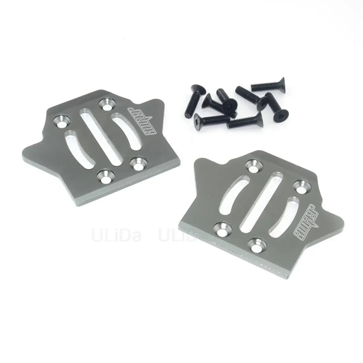 2pcs New Upgrade Parts Aluminum Chassis Armor Protection Skid Plate Metal Anti Abrasion For HOBAO 8SC H9 Rc Car