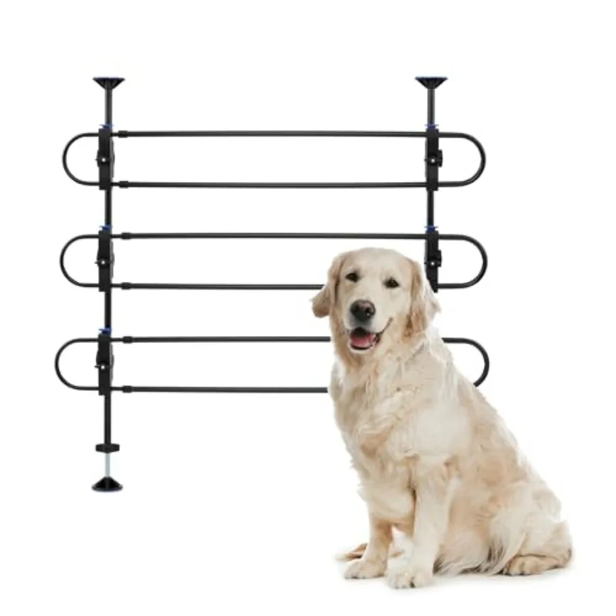 

Happy Ride Metal Dog Barrier, Pet Gate Vehicle Divider for Cars, Minivans and SUVs