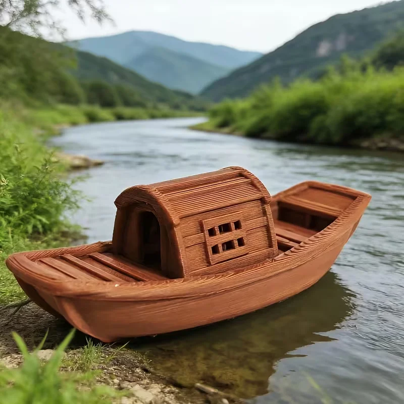Retro Gondoletta Statue Ornament, Summer Boat Ornament, Floating Very Suitable for Home Decoration
