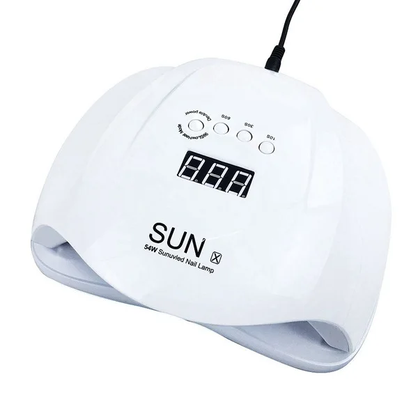 Sun X 54 W asciugatrice per Gel per unghie lampada a Led Uv per asciugatrice per unghie macchina professionale per smalto a luce bianca asciugatrice veloce strumenti per Nail Art