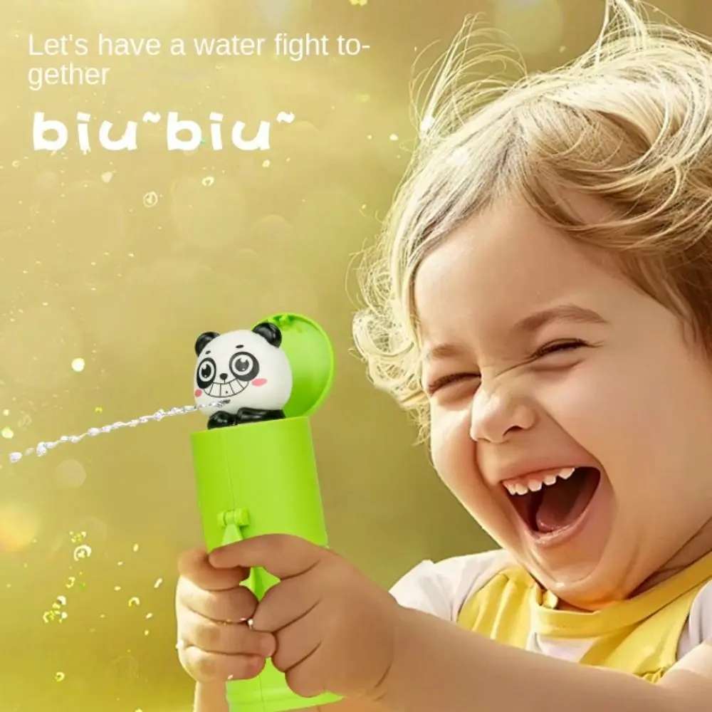 

Portable Splashing Spray Beach Water Sprayer Handheld Panda Water Soaker Toys Plastic Bamboo Water-Sprinkling Toy Summer