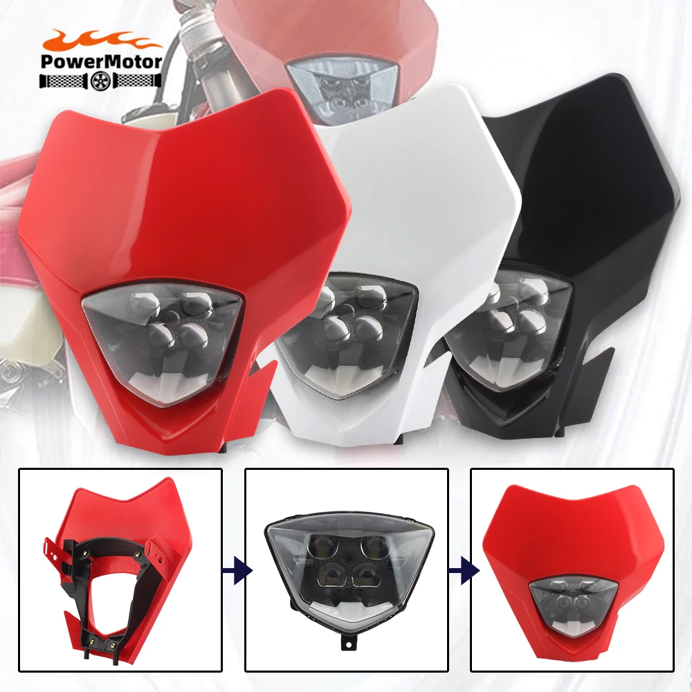 

Motorcycle LED Headlight PlateFor GASGAS EC 250 300 250F 300F EX 350F 2021-2023 Accessories Supermoto LED Tuning Dirt Bike