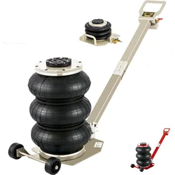 3 T Jacks Three Bags Pneumatic Jack with Adjustable Handle 40CM Quick Lift Car Jack SUV Car Lift Tool Horizontal Jack