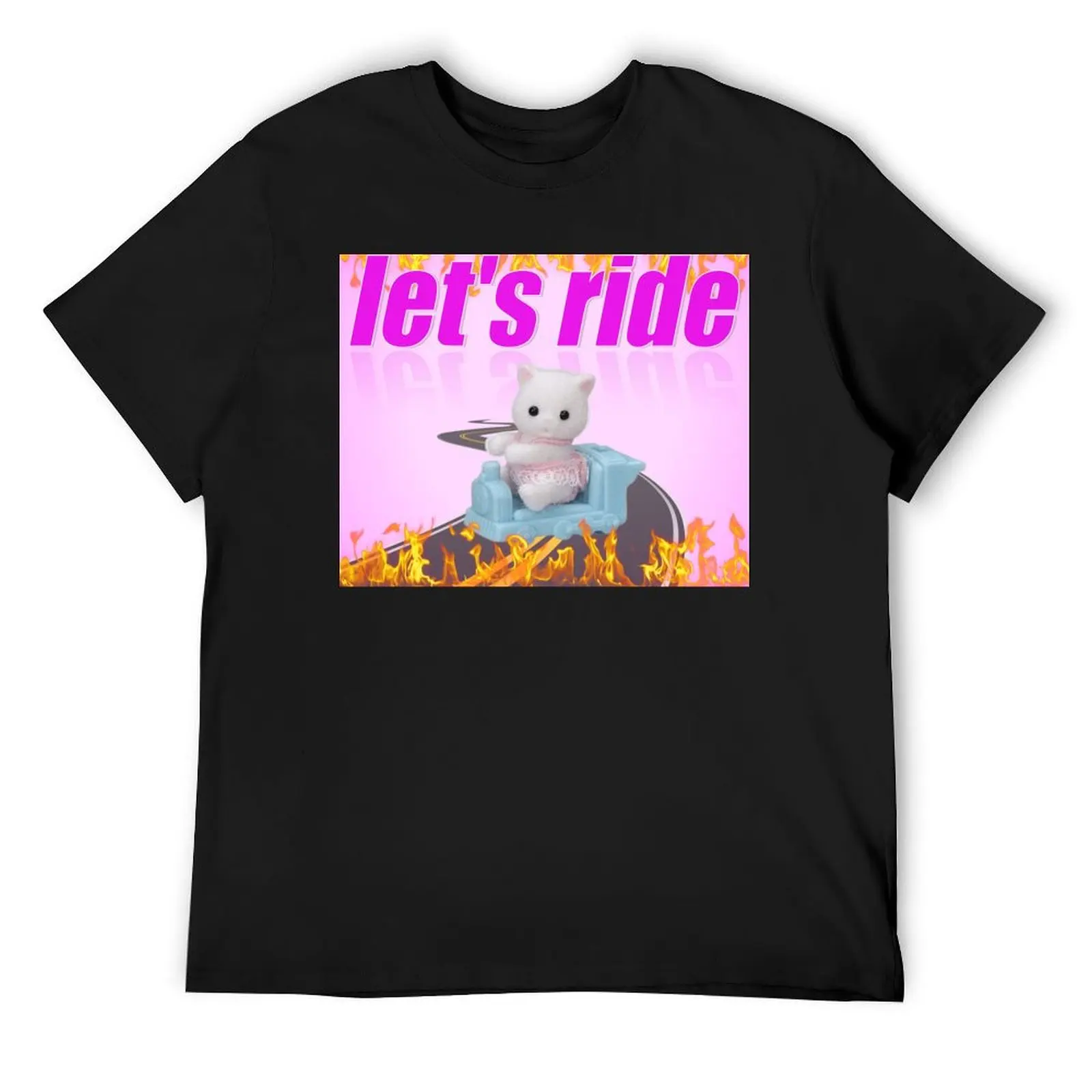 Let's Ride Charli XCX Calico Critters Cat 2 T-Shirt quick drying oversized cheap stuff hippie clothes Men's t-shirts