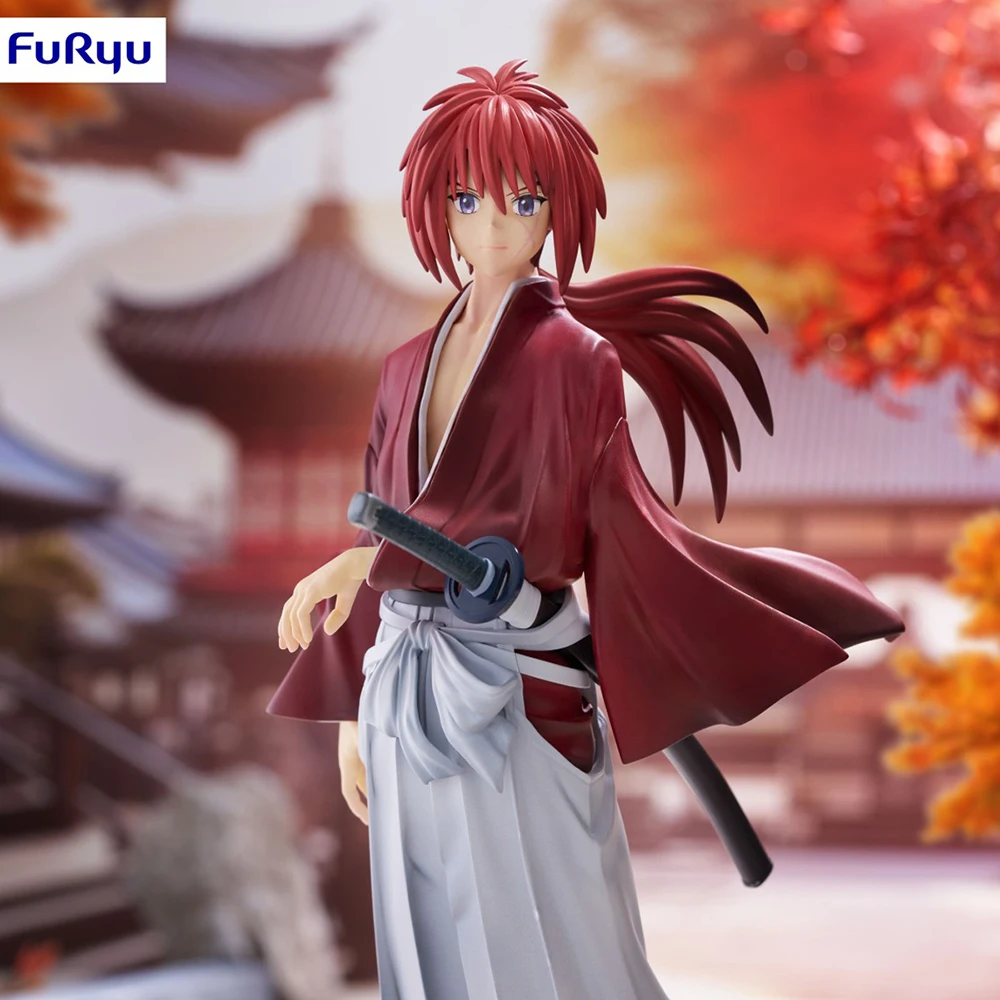 In Voorraad Originele FuRyu Trio-Try-iT Figuur Rurouni Kenshin Himura Kenshin Anime Figuur Action Figure Collection Model decoratie