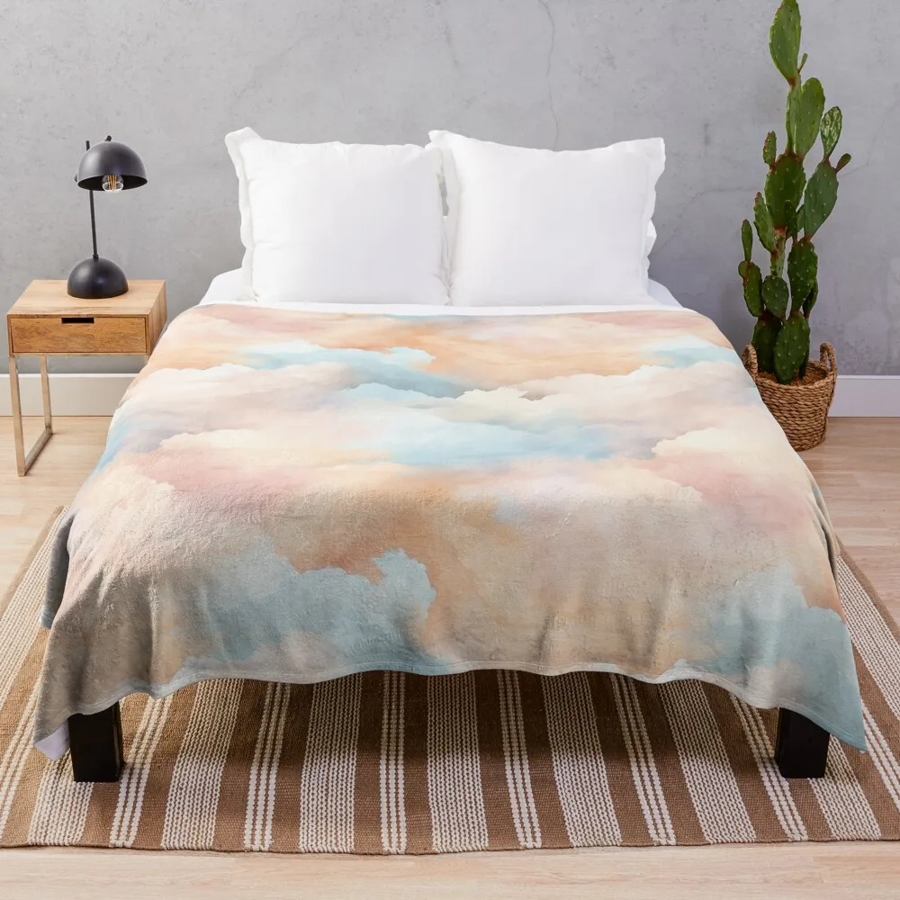 

Realistic Watercolor Painting Patterns Throw Blanket Furrys warm winter Blankets For Bed Quilt Blankets