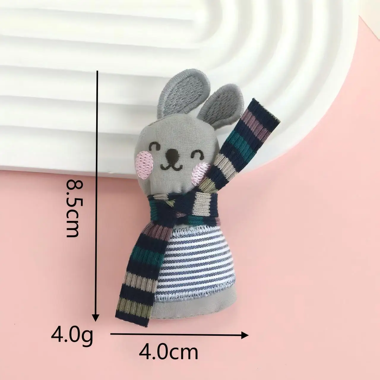 Cartoon Fabric Brooch Cotton Filled Mini Light Mixed Color Rabbit Bear Heart Mushroom DIY Pin Adult Kids Shoes Socks Hats Bags