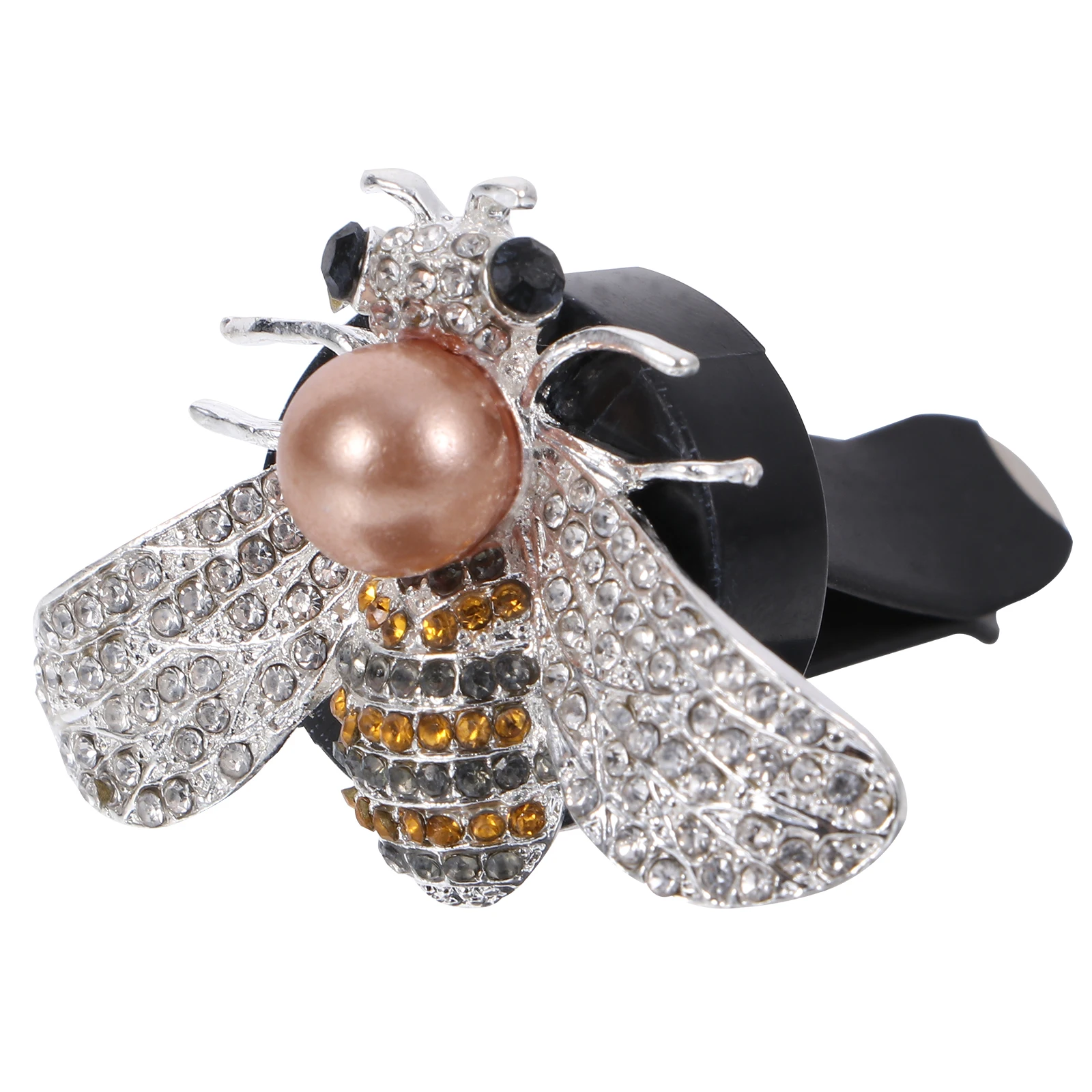 

Little Bee Perfume Clip Rhinestone Pearl Alloy Vent Diffuser Aromatherapy Air Freshener Decor Car Bee Vent Clip Car Diffuser