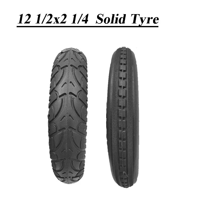High-quality 12 Inch 12 1/2X2 1/4 solid Tyre Accessories Replacement Tire Non-inflatable Practical Rubber