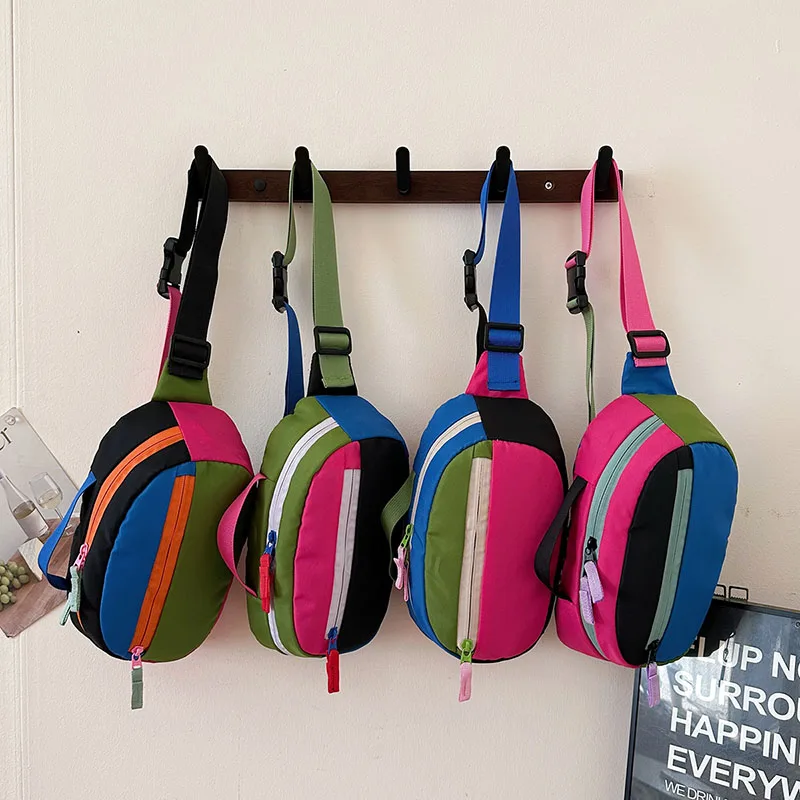 الدوبامين رجل حقيبة الصدر أكسفورد الكتف حقيبة ساعي موضة جديدة الصدر حزمة متعددة الوظائف للجنسين الهيب هوب الخصر حقيبة جيب الهاتف