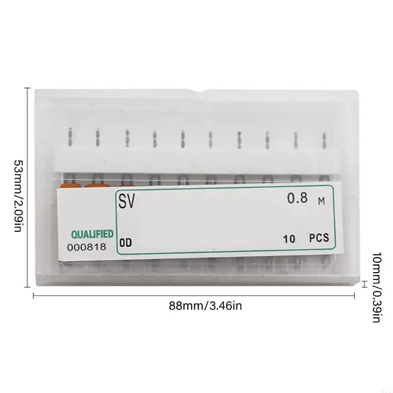 مجموعة أدوات نقش M4YC ، 10pcs بتات الحفر المصغرة للمشاريع الحساسة (0.1mm-2mm)