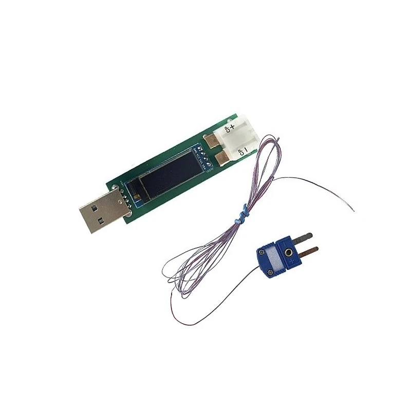 USB Digital Thermocouple Data‑Acquisition Module, K/T/S/J/B/E Type Armored‑Probe Temperature Data Recorder