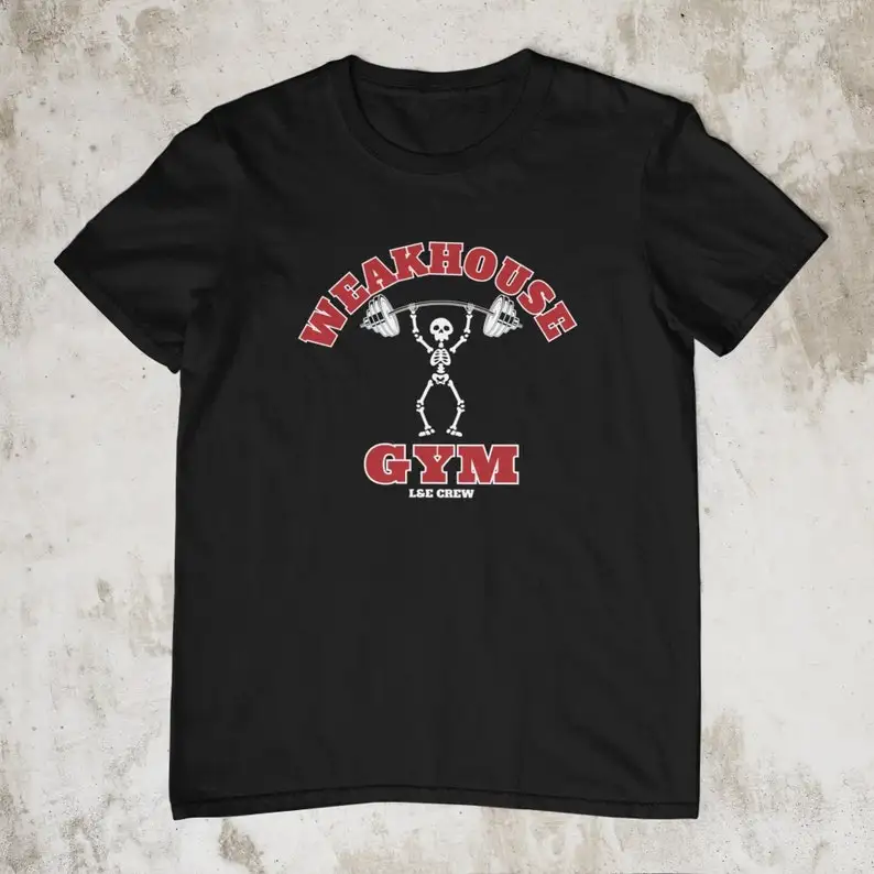 Camiseta de gimnasio de weathouse, camiseta de gran tamaño, divertida, levantamiento de pesas, rata