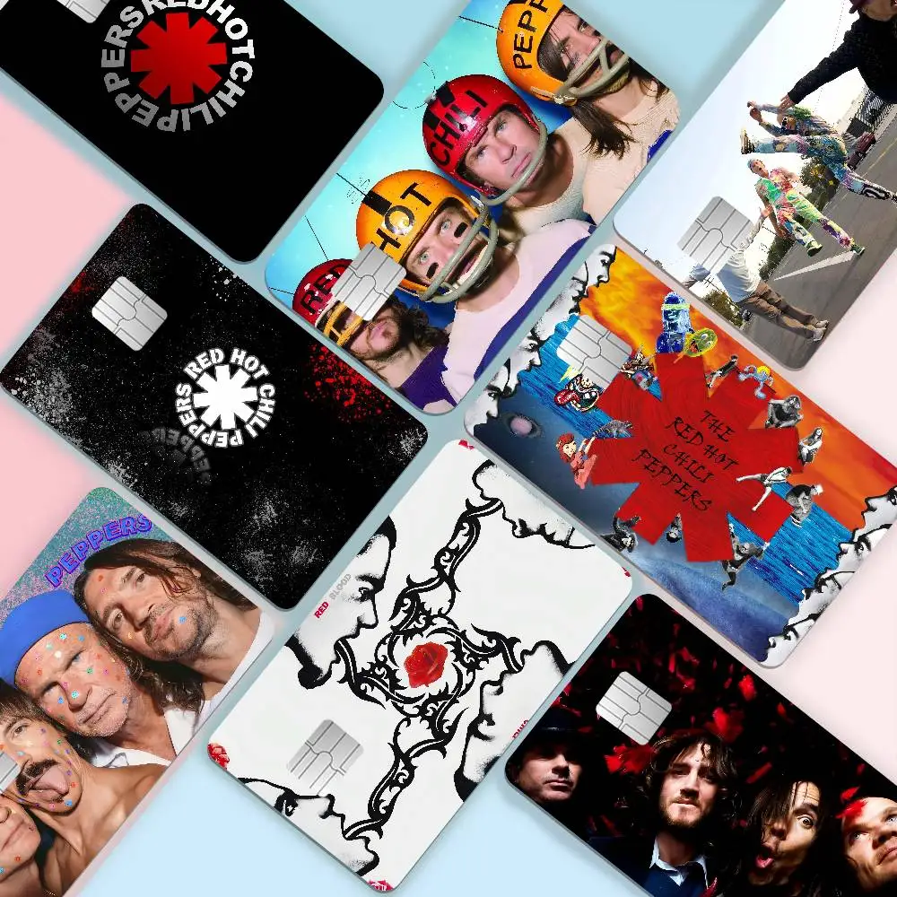 Popular Rock Band Red Hot Chili Peppers Anime Young Creidt Card Debit Card Sticker Film Case Front Tape for Big Chip No Chip
