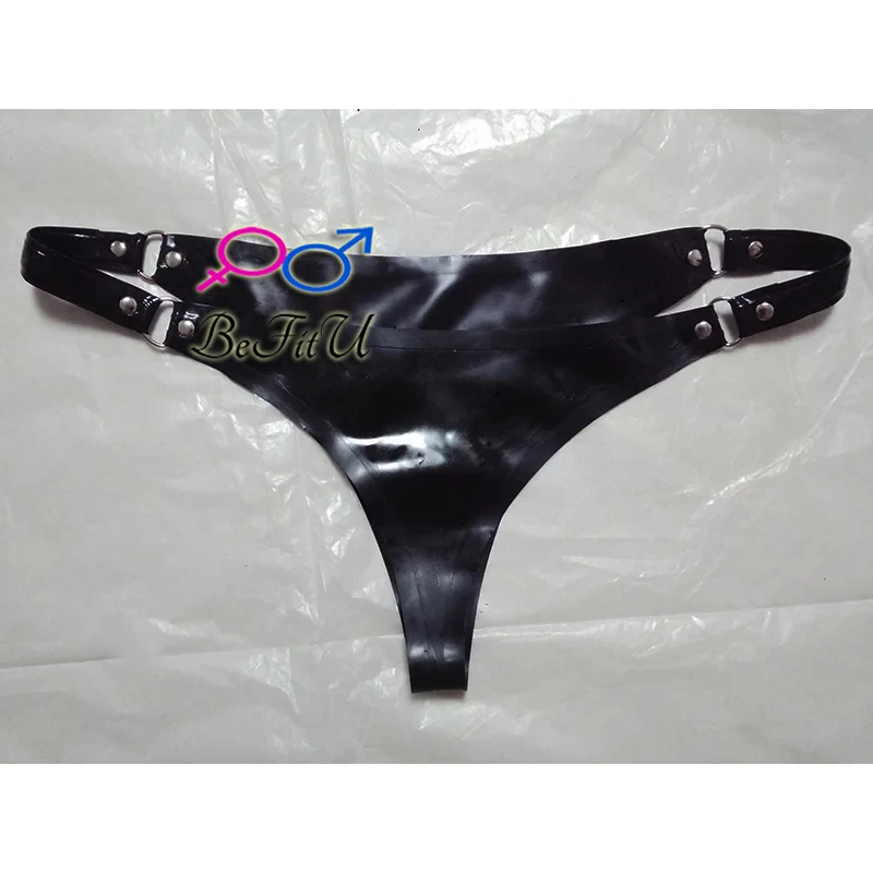 Latex Underwear for Women sexy Briefs tight Shorts Fetish underpants Handmade Plus Size T-strings