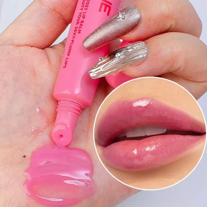 Glow Plumping Lip Oil idratante Glitter Mirror Nude Lip Gloss Lasting Nourish Shimmer Liquid Lipstick Lips Makeup Cosmetics