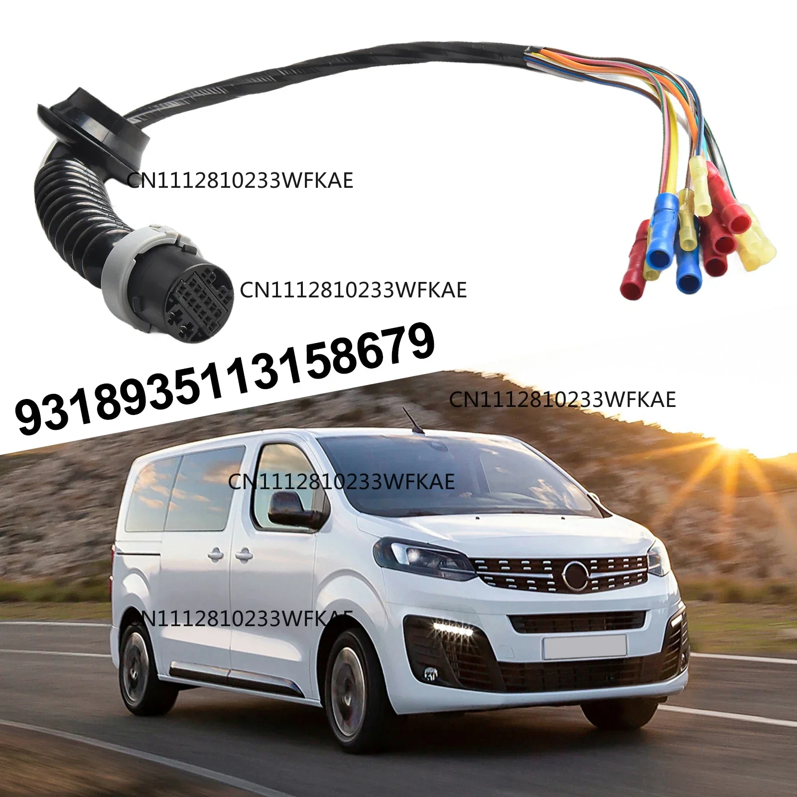 Rear Door Wiring Harness for Vauxhall For Zafira B 2005 2014 Compatible with For Opel Rear Door Electrical System